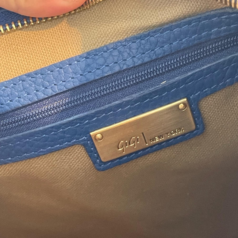 GIGI NEW YORK BLUE LAUREN SADDLE BAG - Picture 8 of 12